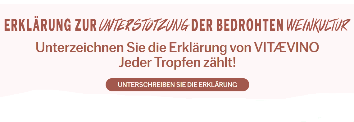 Zur Unterstützung der Weinkultur